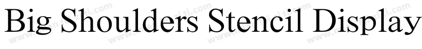 Big Shoulders Stencil Display Extra字体转换